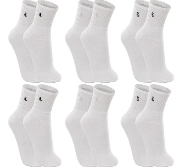 🔥Kit 6 Pares Meias Lupo Cano Médio Esportivas