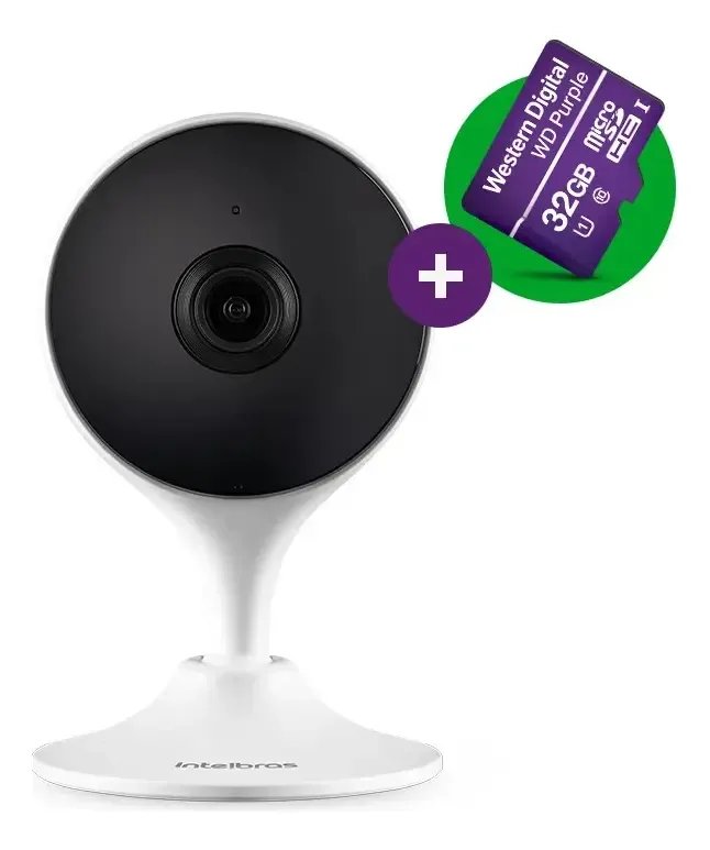 PREÇÃO E JÁ VEM COM CARTÃO DE MEMÓRIA 🆘🆘 Câmera De Vídeo Wi-Fi Intelbras IM3 C MicroSD 32GB Branco