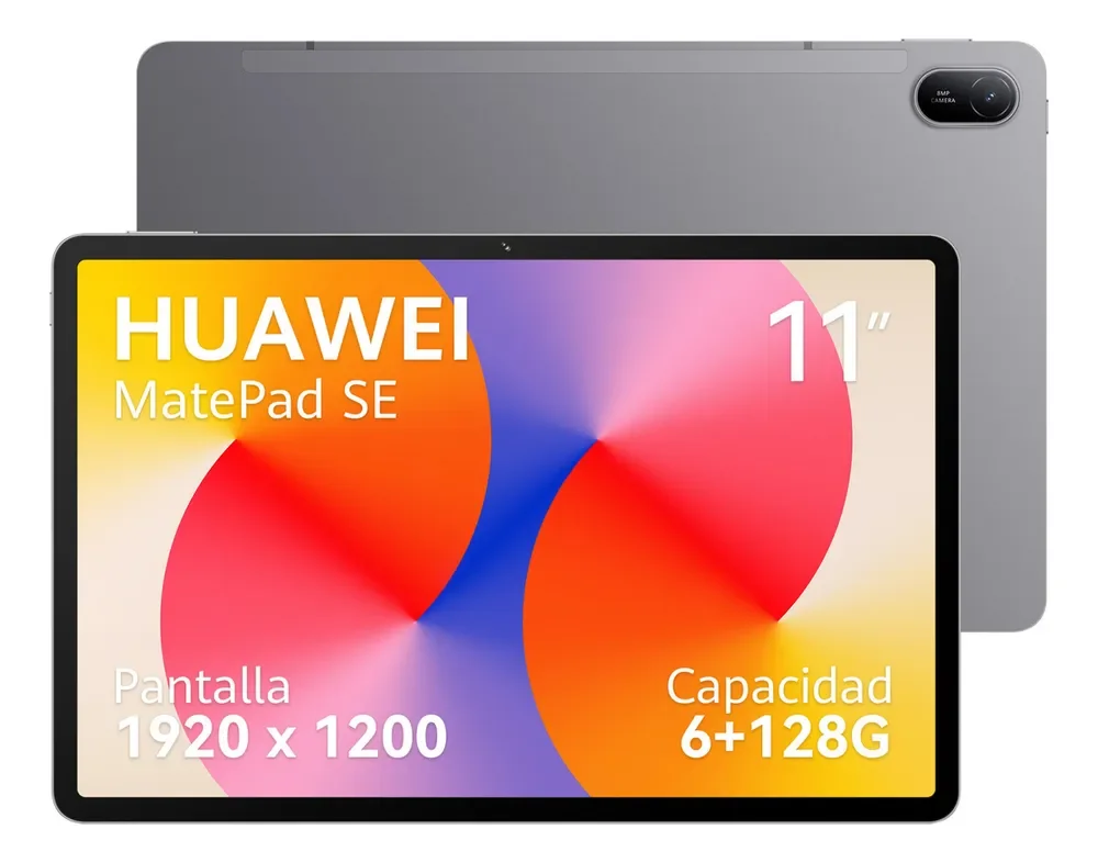 Tablet HUAWEI MatePad SE 11 Wifi 6+128GB Tela HUAWEI FullView de 11" para Conforto Visual, Superbateria de 7700 mAh 225W Câmera Traseira 8 MP, Câmera Frontal 5 MP Cinza Nebula
