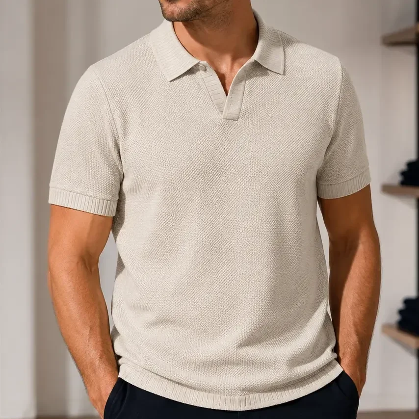 Camisa Polo Hering Masculina Trico Leve Respirável Estilo
