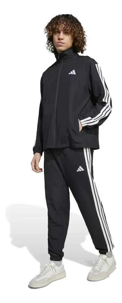 Conjunto De Agasalho 3 Listras Adidas