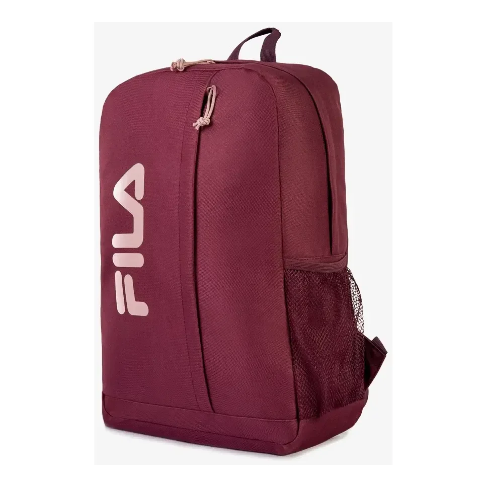 ✨Mochila Basic Letter Fila Vinho Liso✨️