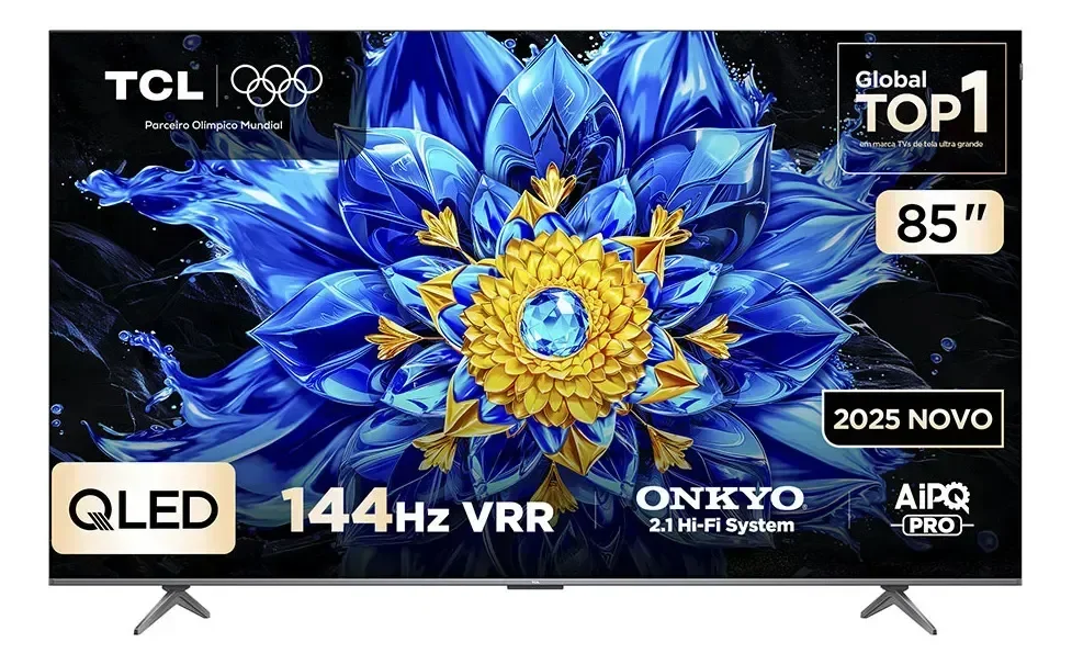 Smart TV TCL 85 Polegadas QLED 4K P8L WiFi Bluetooth 85P8L