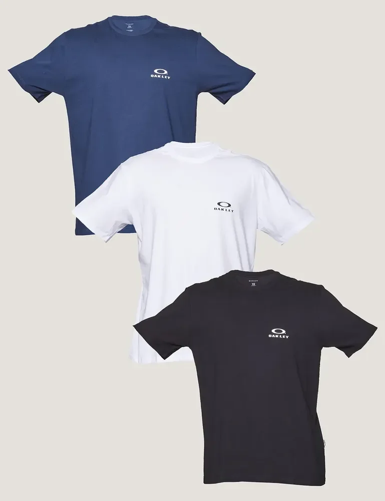 Kit com 3 Camisetas Oakley Ellipse