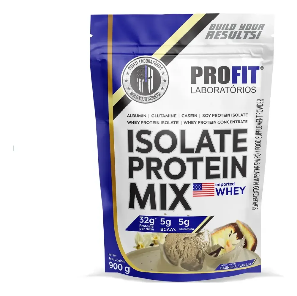 Suplemento Em Pó Profit Labs Isolate Protein Mix Whey Sabor Baunilha 900g