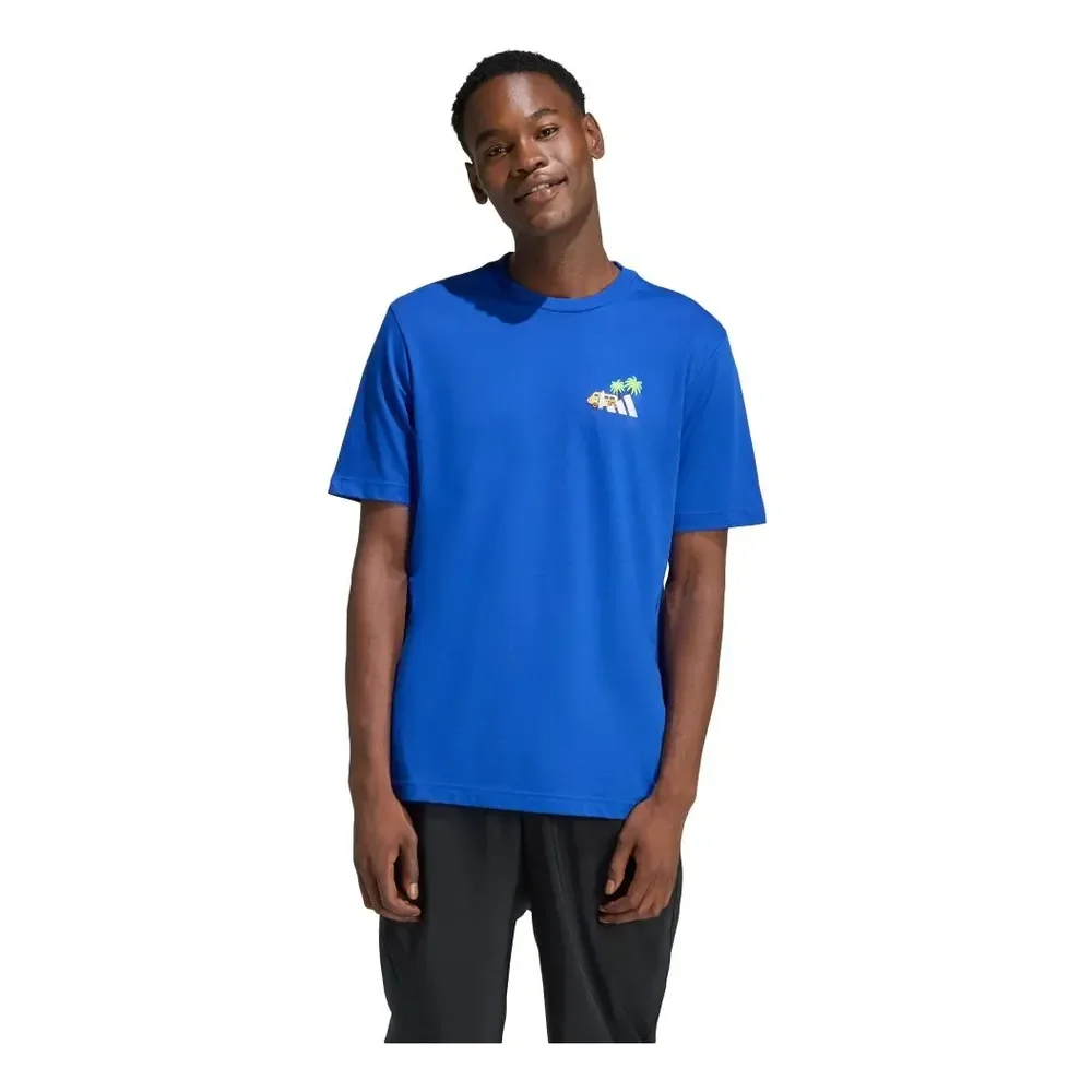 Camiseta Bordada Pequena Estampa Surf adidas