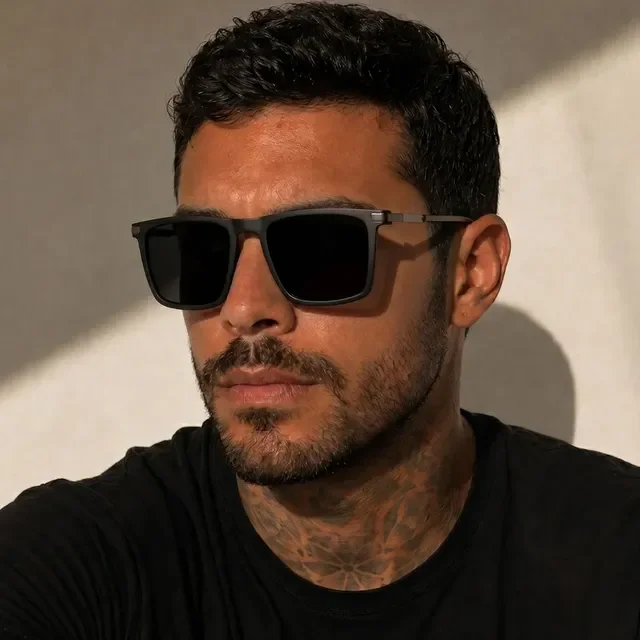 Óculos de Sol Acetato Proteção UV400 + Case