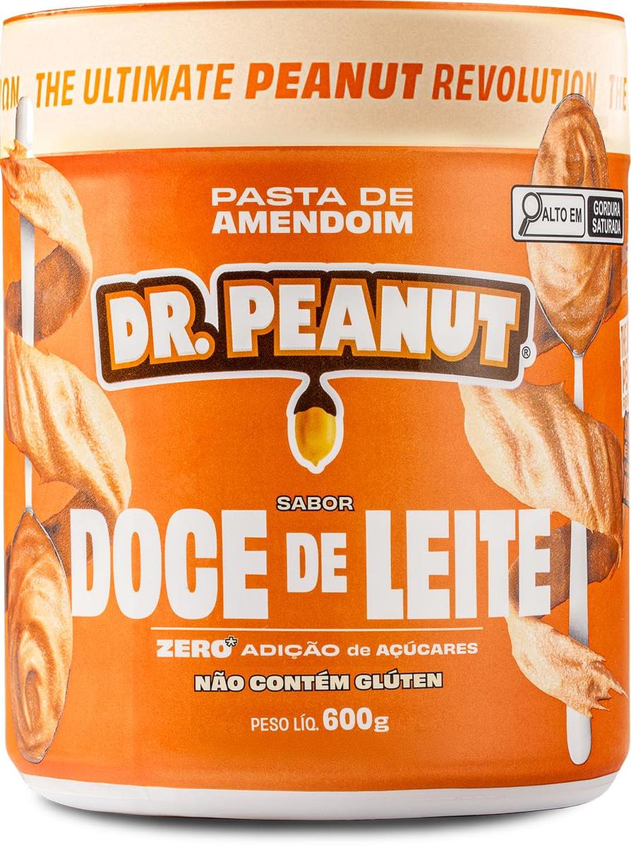 ✨Pasta de Amendoim DR. Peanut Doce de Leite 600G - Com Whey Protein✨️