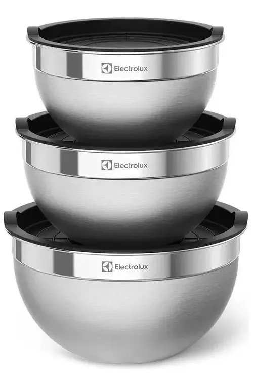 POTES ELECTROLUX COM TAMPA 😱 Conjunto De Bowls De Inox Electrolux Inox