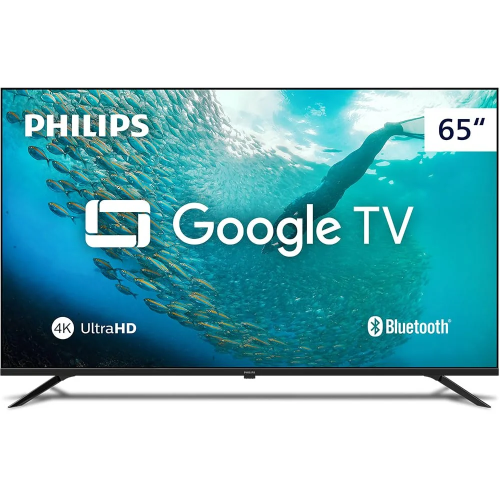 PHILIPS, Smart TV, 65'' 4K UHD, 65PUG7019/78, Google TV, Comando de Voz, HDR