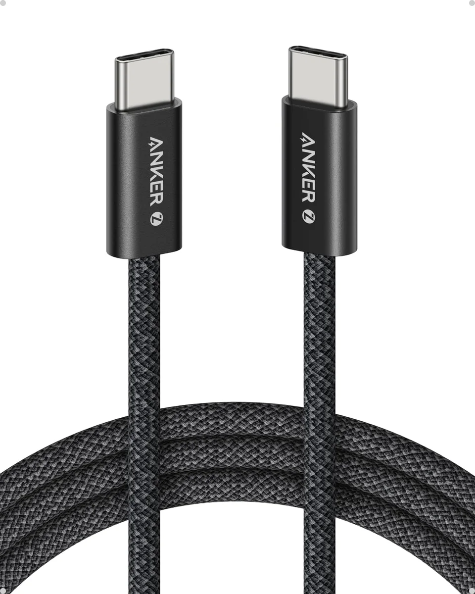 Anker Zolo Cabo USB-C para USB-C(Tipo C 1,5 m), 240W de Carregamento Rápido
