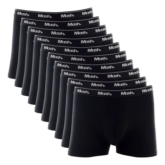 Kit 10 Cuecas Mash Boxer Algodão