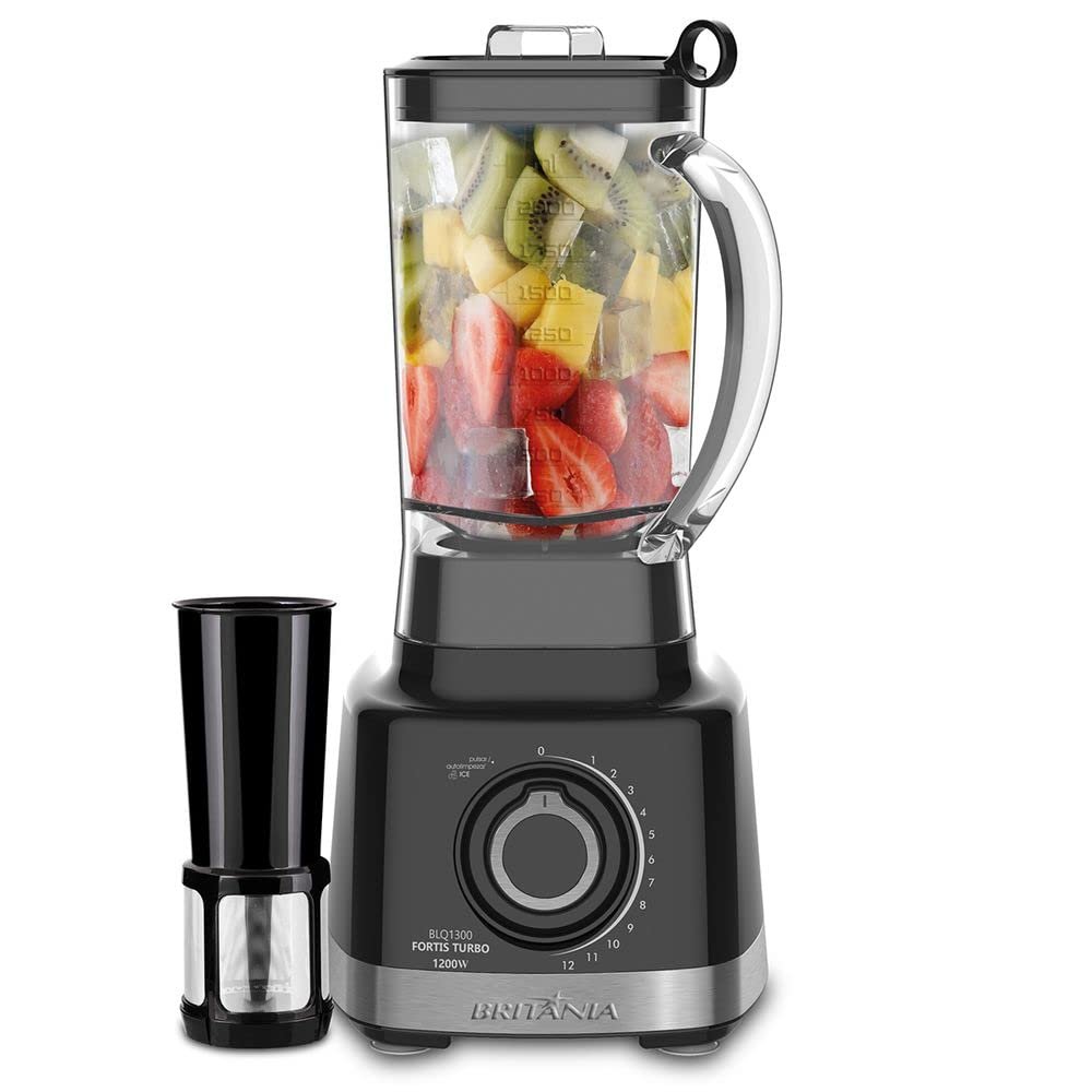 Liquidificador Turbo Britânia 3L 127v | Blq1300p, 1400W, Chumbo