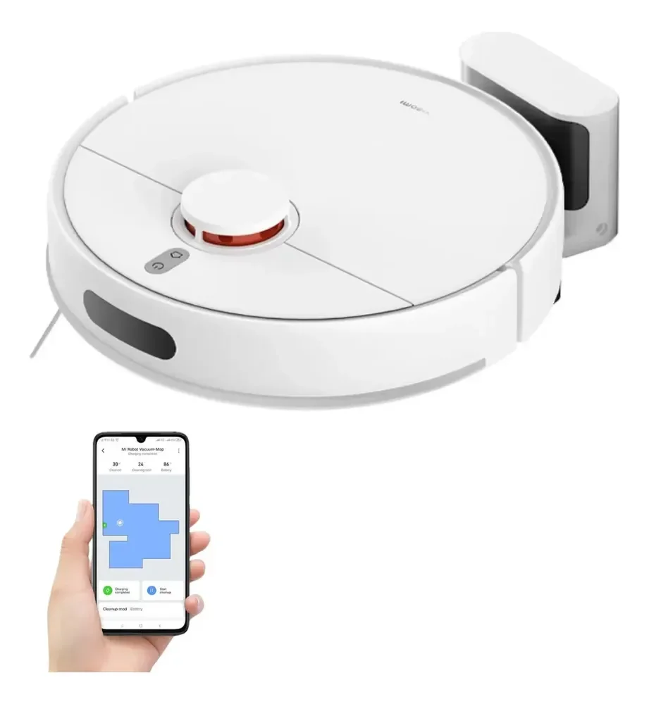 Robô Aspirador Xiaomi S40 10000pa Ultra Potente Bivolt Branc Branco