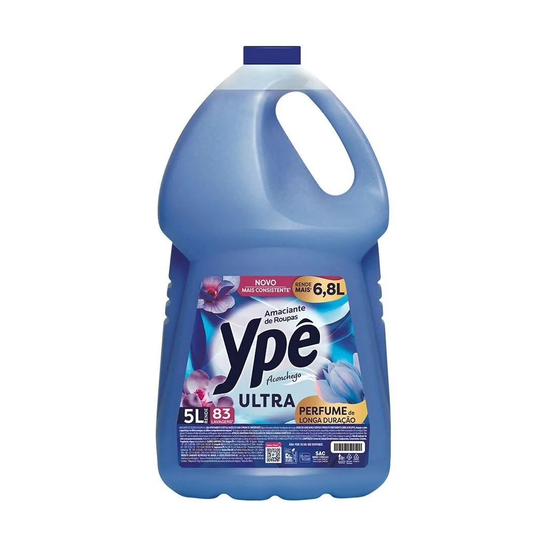 5 LITROS 🤩 Ypê Amaciante Tradicional Aconchego 5L (Embalagem pode variar)