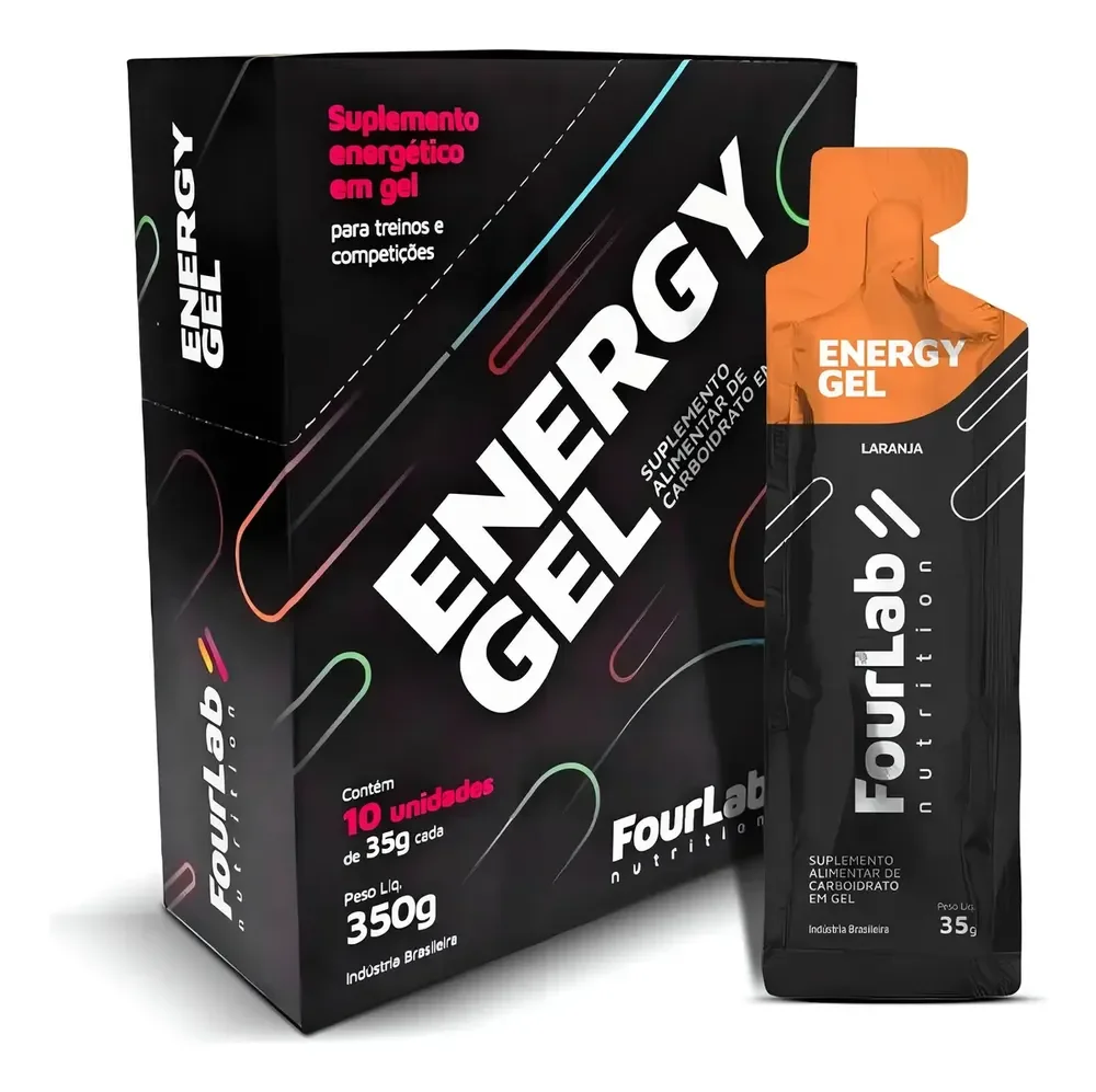 Gel De Carboidrato Energy Gel 10 Sachês Fourlab