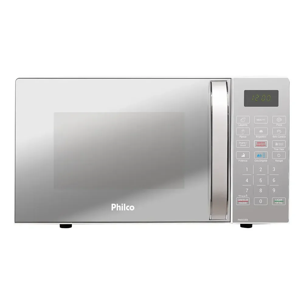 Micro-ondas Philco PMO23EB Limpa Fácil 20 Litros Potência de 1100W Cor Branco