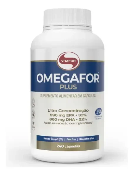 240 CÁPSULAS 👌🏼 Suplemento Alimentar Omegafor Plus EPA e DHA 240 Cápsulas Vitafor