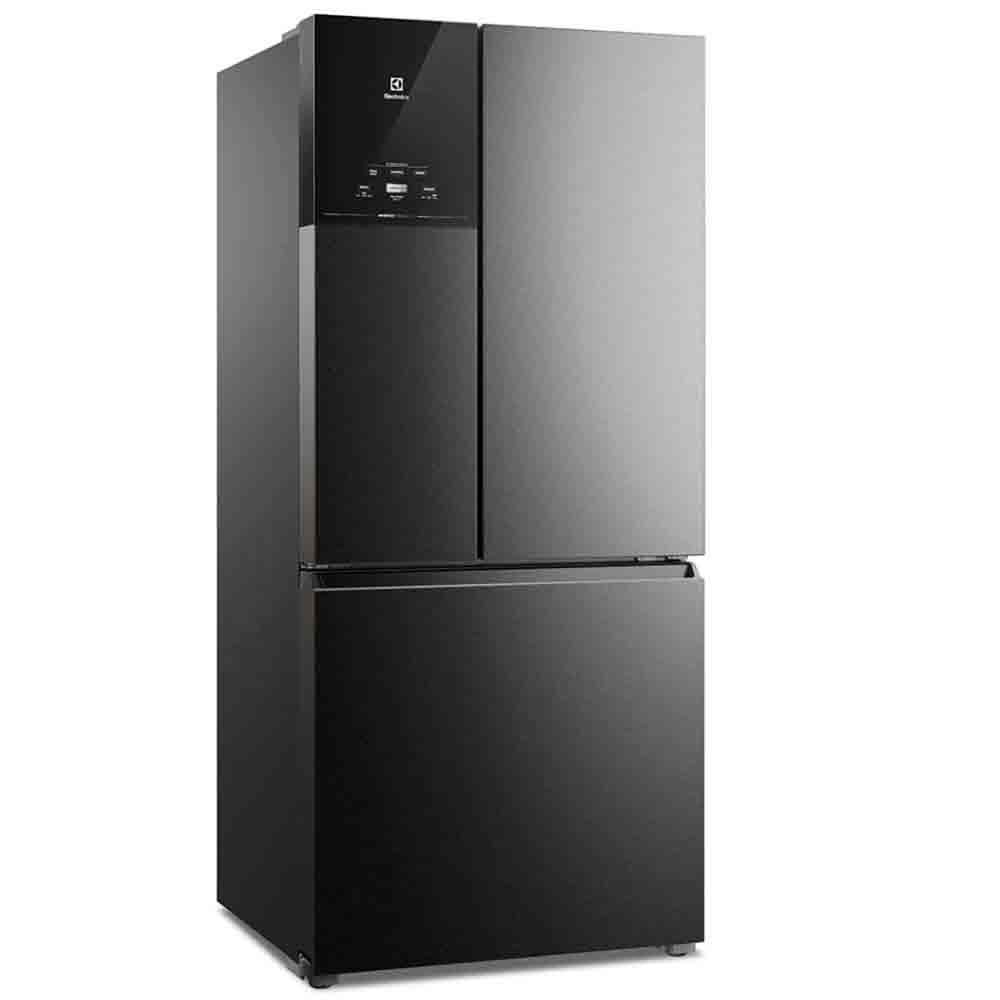 Geladeira Electrolux Multidoor Efficient Com Autosense e Inverter 590 l Black Inox Look (IM8B) 127V