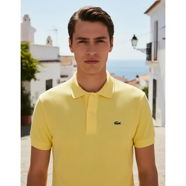Polo Lacoste Slim Fit Masculina (5 Cores)