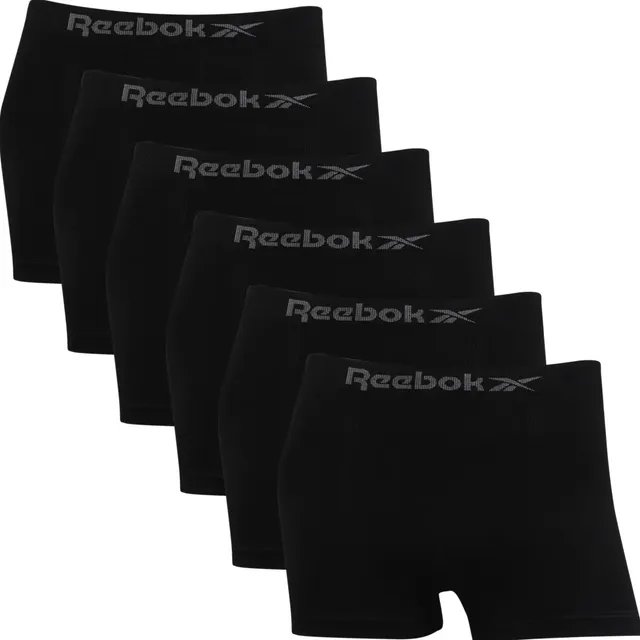 Kit 6 Cuecas Boxer Reebok Microfibra Sem Costura