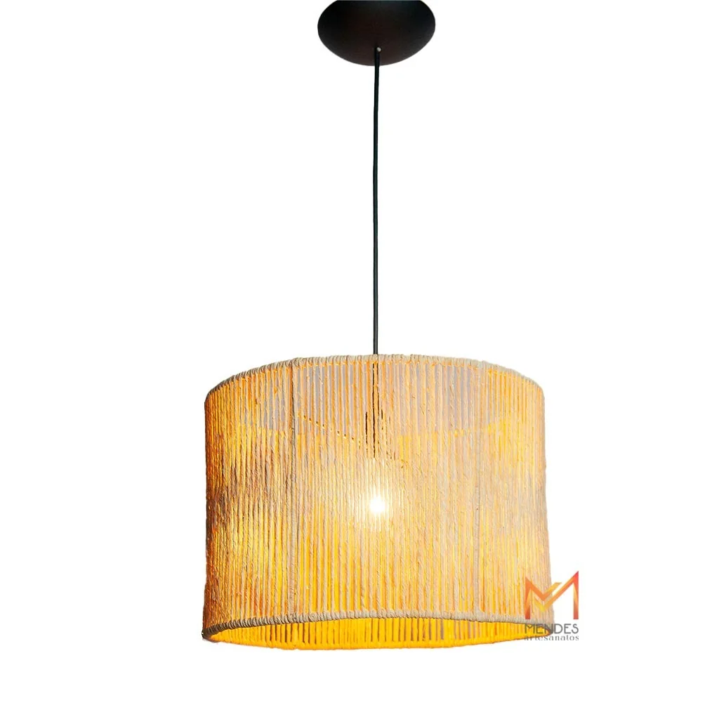 ✨Luminária Lustre Pendente palha de milho C/ FIAÇAO