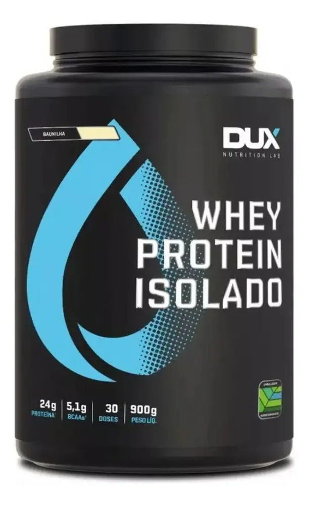 Whey Protein Isolado Dux Nutrition Pote 900g Baunilha