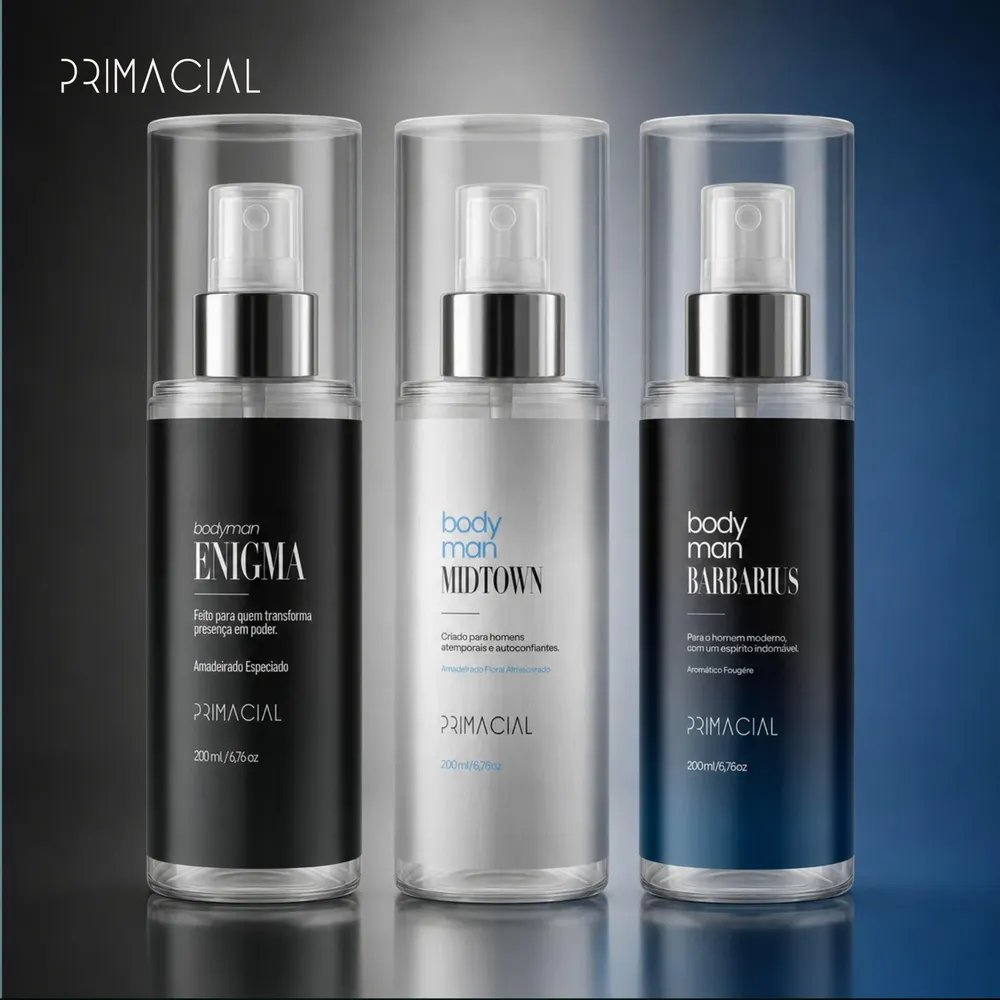 Kit Body Splash Barbarius + Enigma + Midtown 200ml