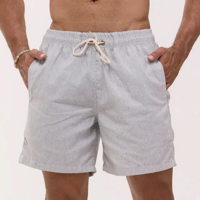 Short Masculino Linho Bermuda Casual Estilo Moda Praia Linho