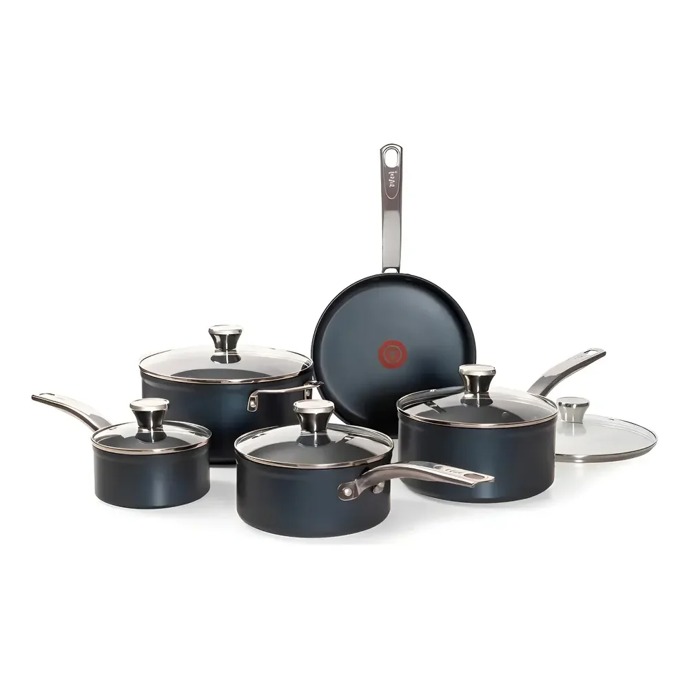 QUALIDADE PREMIUM 🤌🏼 Jogo De Panelas Tefal Platinum 5 Peças Azul Azul
