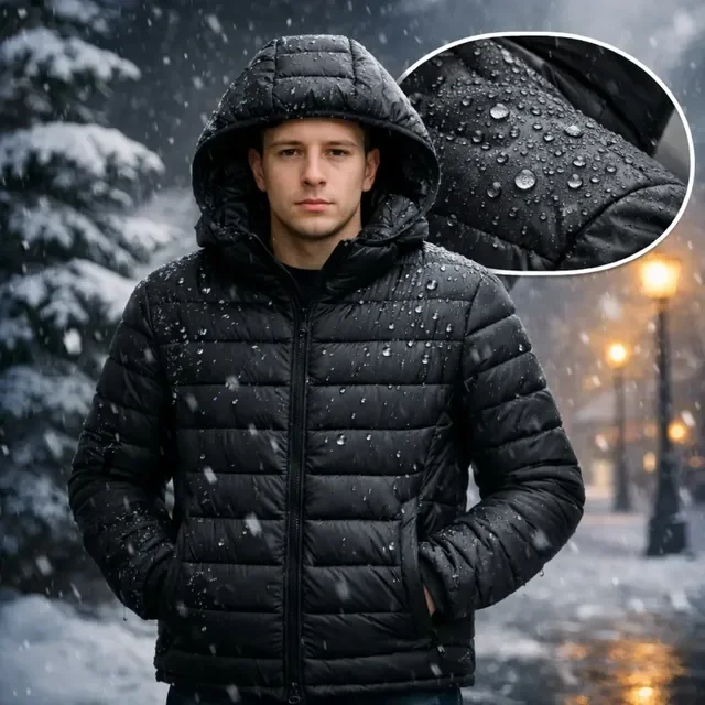 Jaqueta Puffer De Frio Impermeável