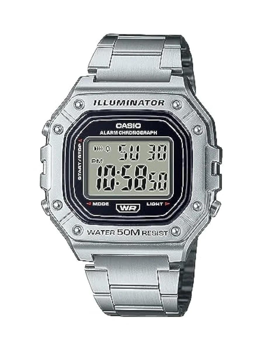 Casio W218H Series | Men’s Digital Watch | 50M WR | 1/100 Second Stopwatch | 100 SEC Chronograph…