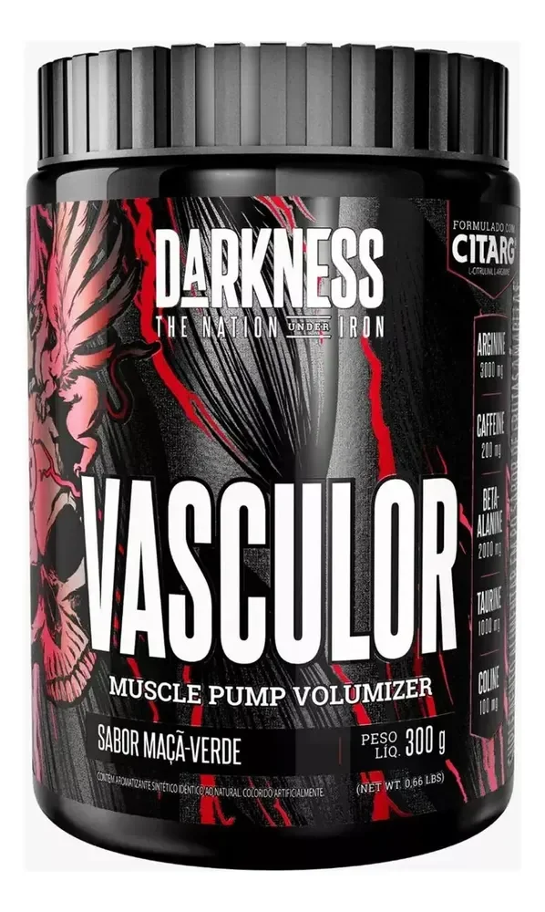 Suplemento Pó Darkness Nutricional/esportivo Pré Treino Beta-alanina Vasculor Muscle Pump… 300g