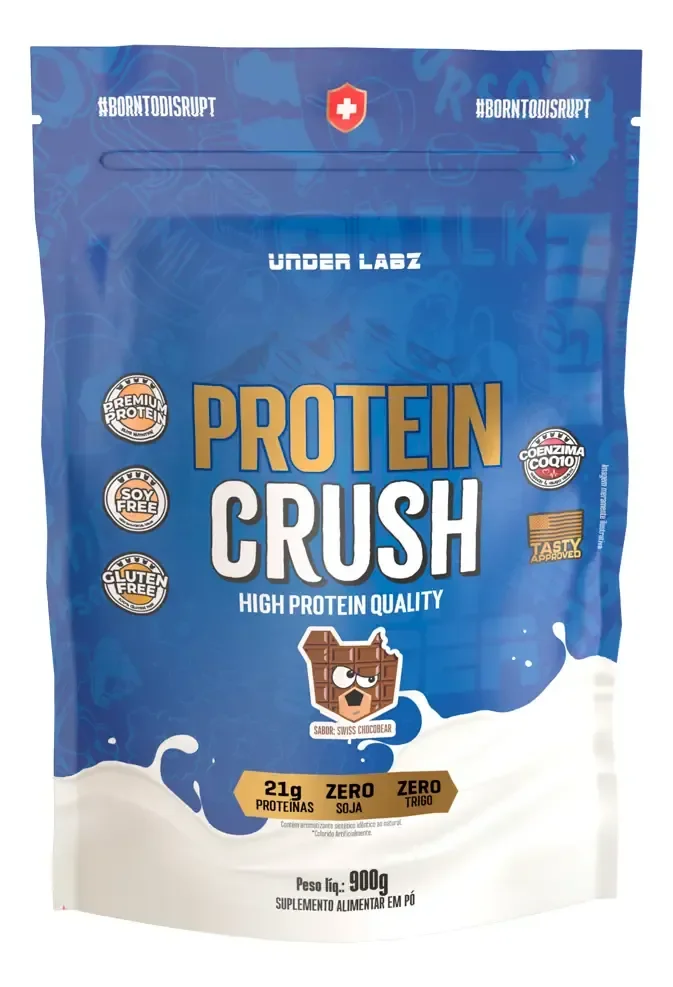 Whey Protein Crush Refil C/900g Under Labz Sabor Chocobear
