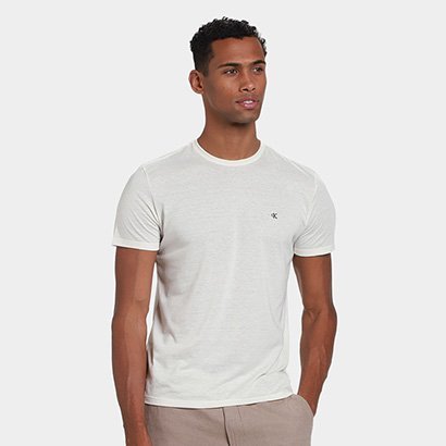 Camiseta Calvin Klein Botonê Masculina