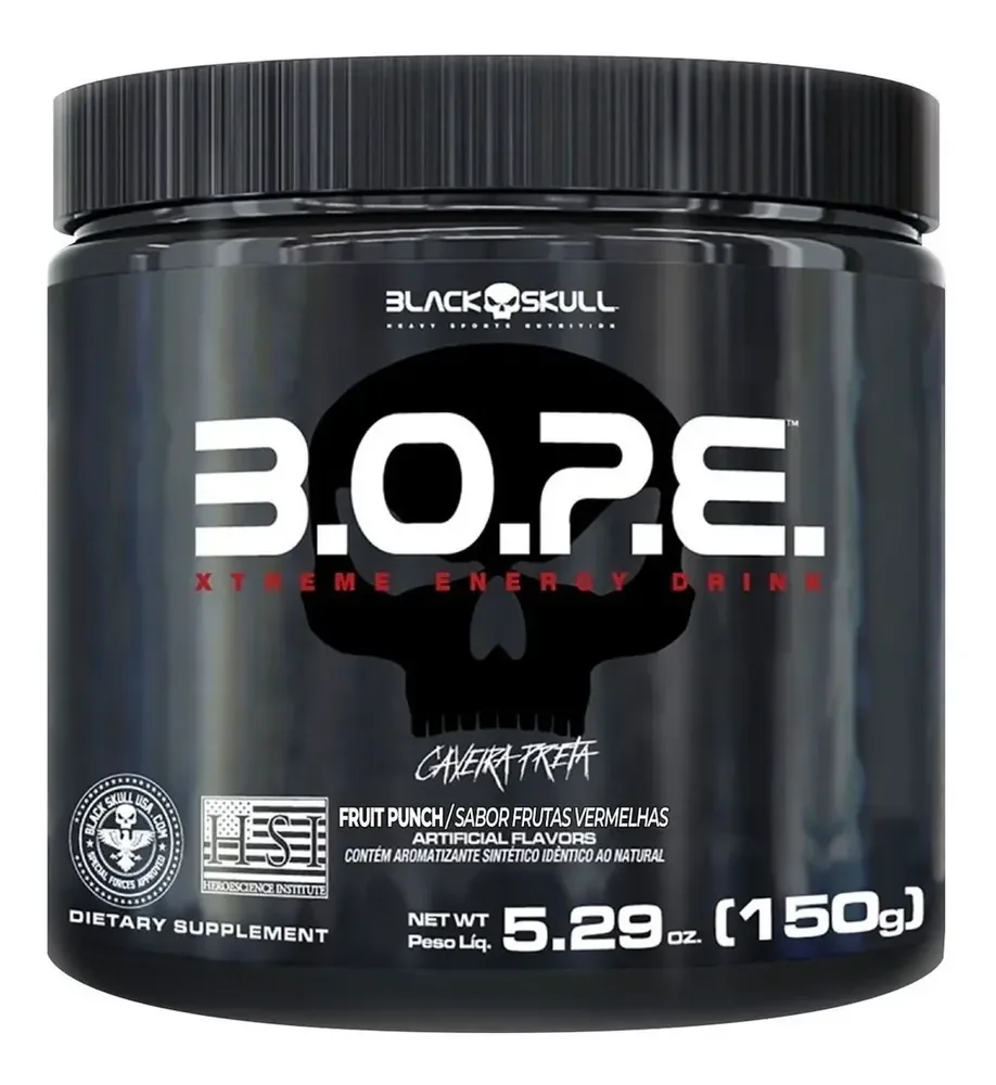 Bope Pré Treino 150g Black Skull Frutas Vermelhas