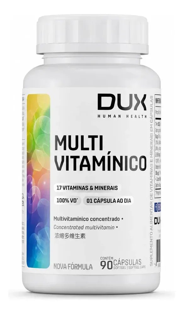 ✨Multivitaminico Dux 90 Capsulas Sem Sabor✨️
