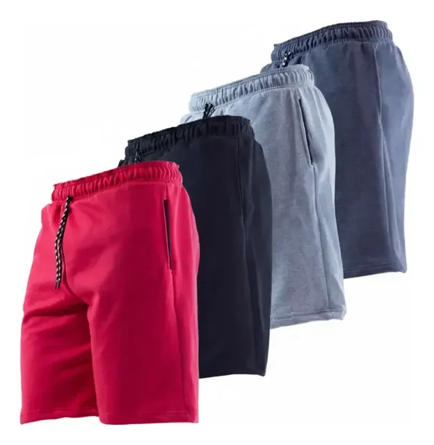Kit 4 Bermuda Masculina Short Moletom Leve