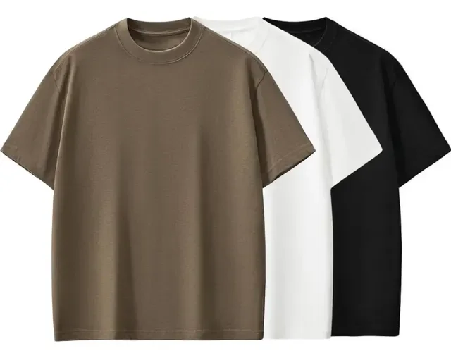 Kit 3 Camisetas Oversized Masculina Basic Streetwear