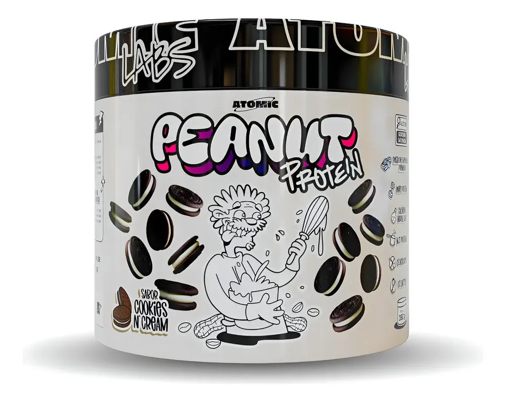Pasta de Amendoim com Whey Peanut Protein 350g Atomic Labs
