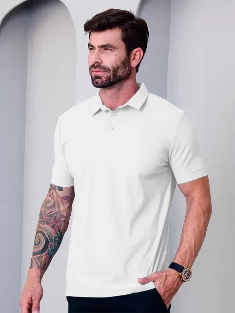 Camisa Polo Tecido Tech