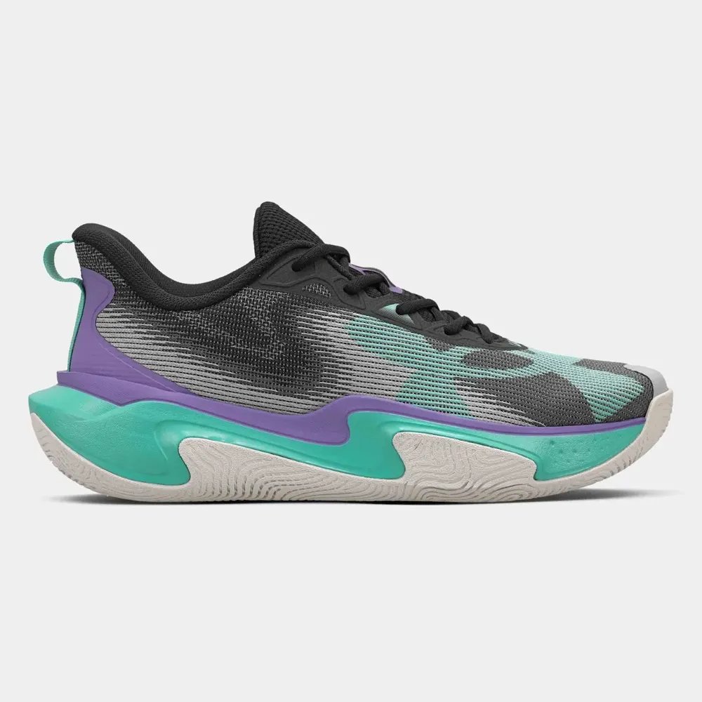 ✨Tênis Masculino Layup Under Armour Black/purplhebe/grenmod Liso 39 Br✨️