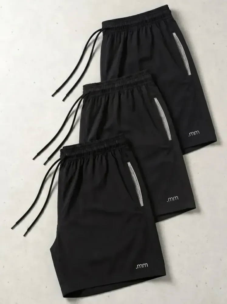 Kit 3 Bermudas Tactel Com Elastano