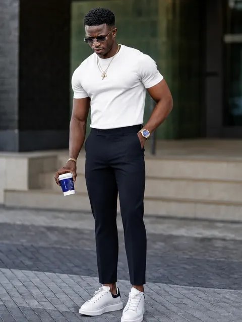Calça Alfaiataria Masculina Slim Fit Elastano (38 a 50)