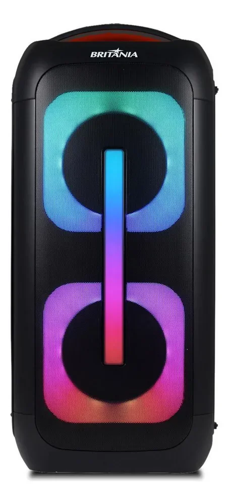 Caixa de Som Amplificada Britânia Flash Lights 650W BCX6801