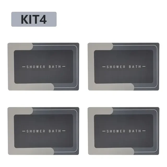 Kit 4 Tapetes Para Banheiro Tapete Mágico