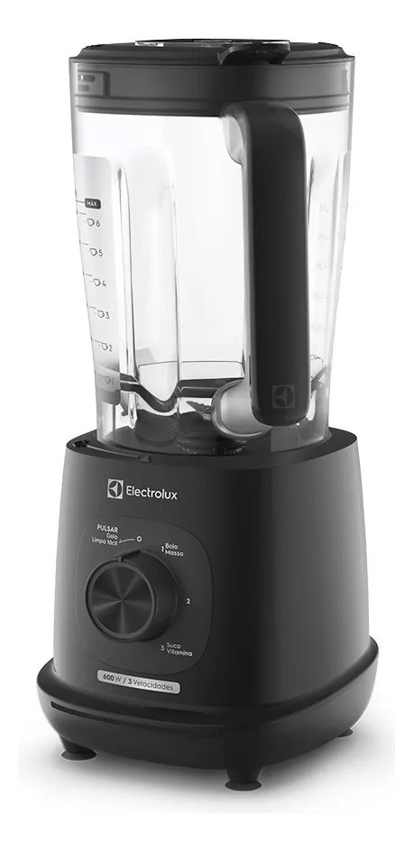 Liquidificador Electrolux 600W 2,7L Efficient TriForce 3 Velocidades Preto (EBL700) 127V