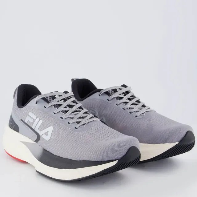 Tênis Fila Racer Fastpace Cinza E Preto