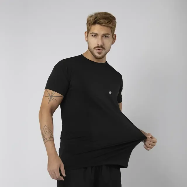 ⚫️ Camiseta Dry Poliamida Academia Treino