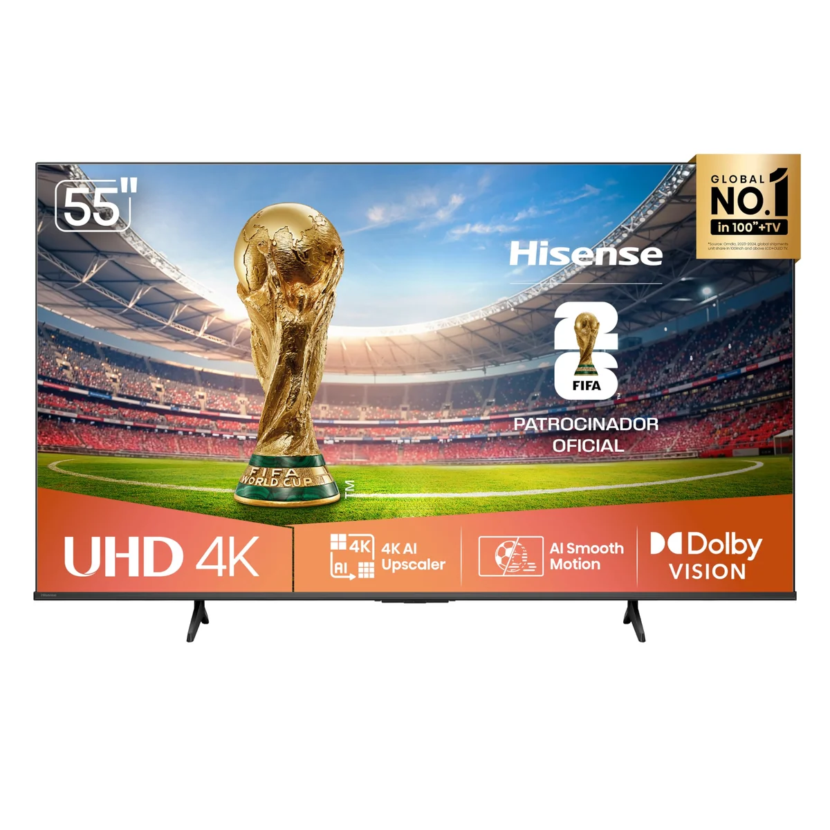 ✨Hisense Smart TV 4K 55" Polegadas 55A6NV com Dolby Vision, HDR10, HLG, Dolby Gaming, Film Maker, DTS Virtual X, Compatibilidade Alexa e Google Home✨️